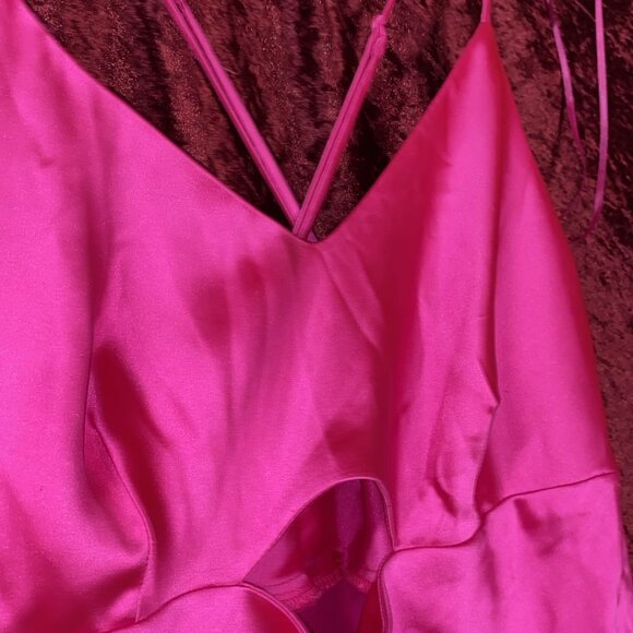 House Of Harlow Ladies Hot Pink Dress - Picture 3 of 7